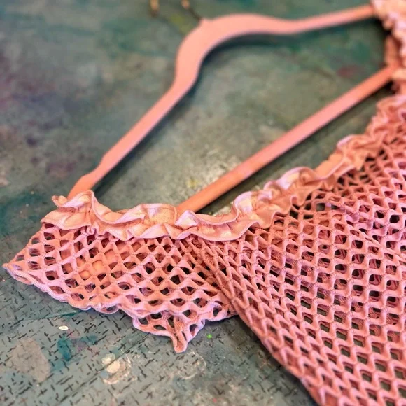 Pink Netted Rave Dress - Picture 5 of 7